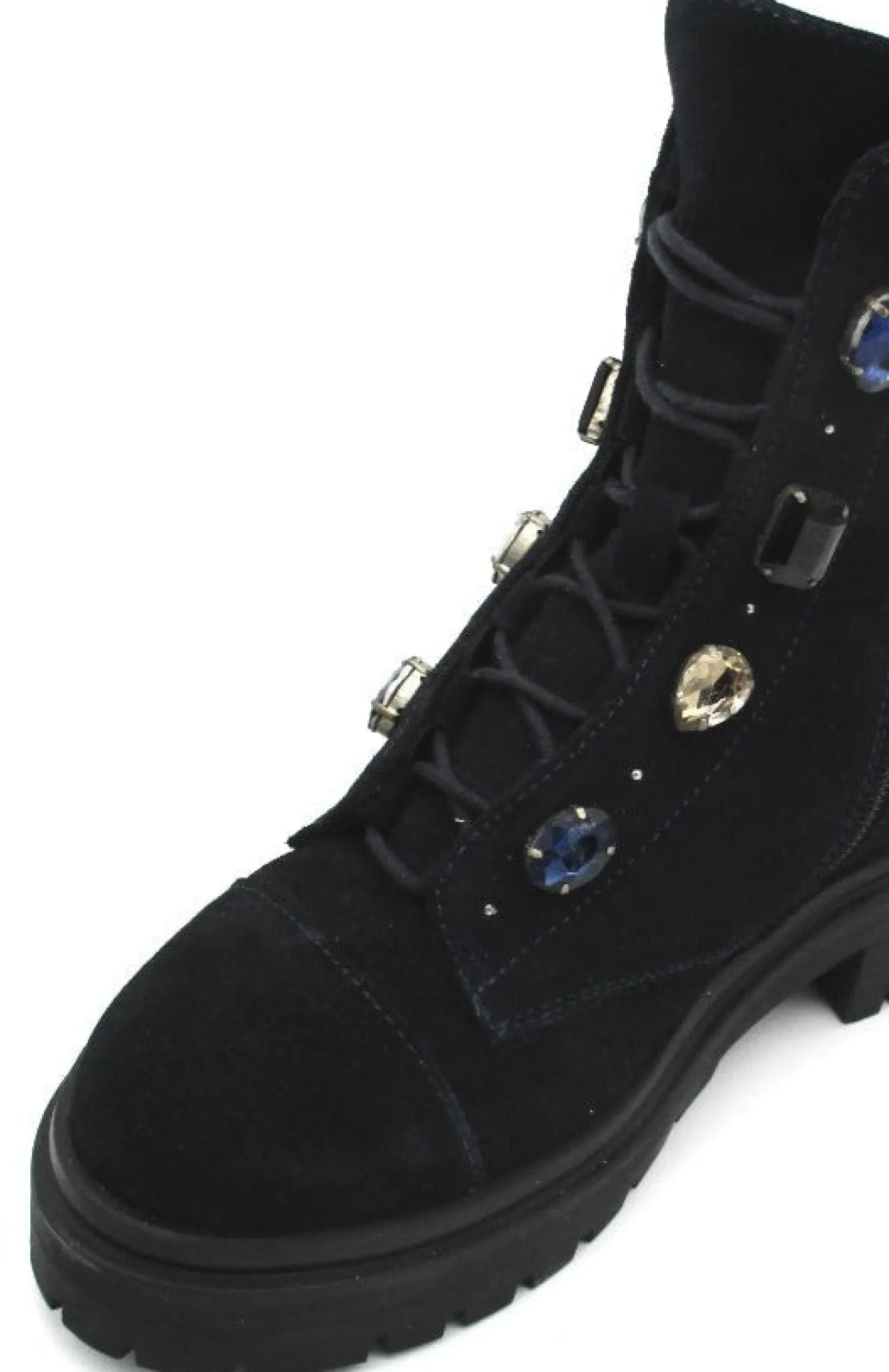 Anfibio camoscio donna Camy dusty blu<Apepazza Online