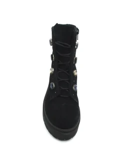Anfibio camoscio donna Camy dusty blu<Apepazza Online