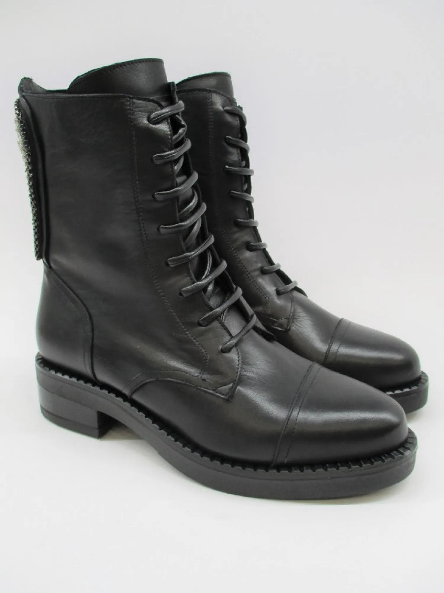 Anfibio pelle donna 0018 nero<Albano Online