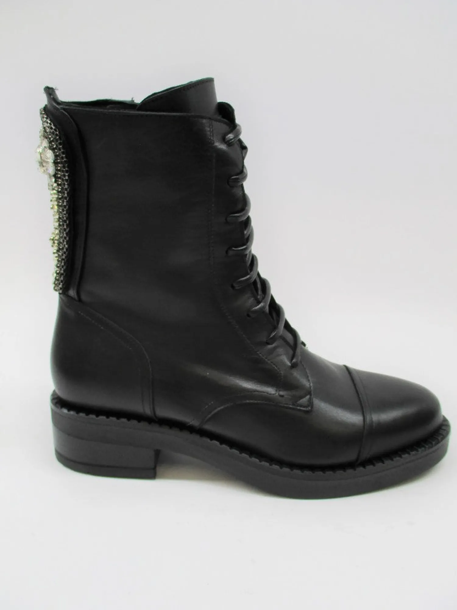 Anfibio pelle donna 0018 nero<Albano Online