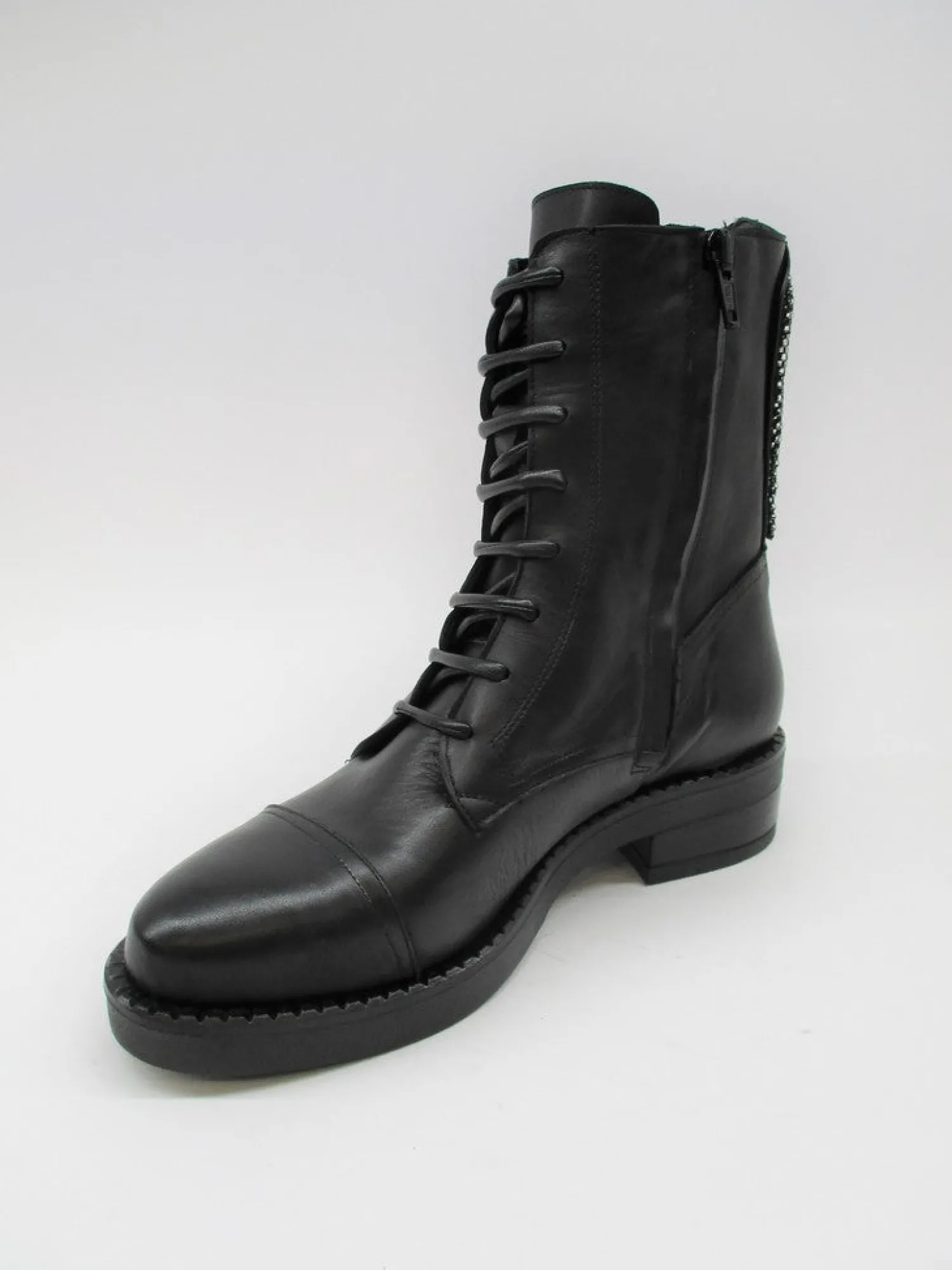 Anfibio pelle donna 0018 nero<Albano Online