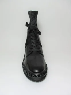Anfibio pelle donna 9FCBT14 nero<Apepazza Online