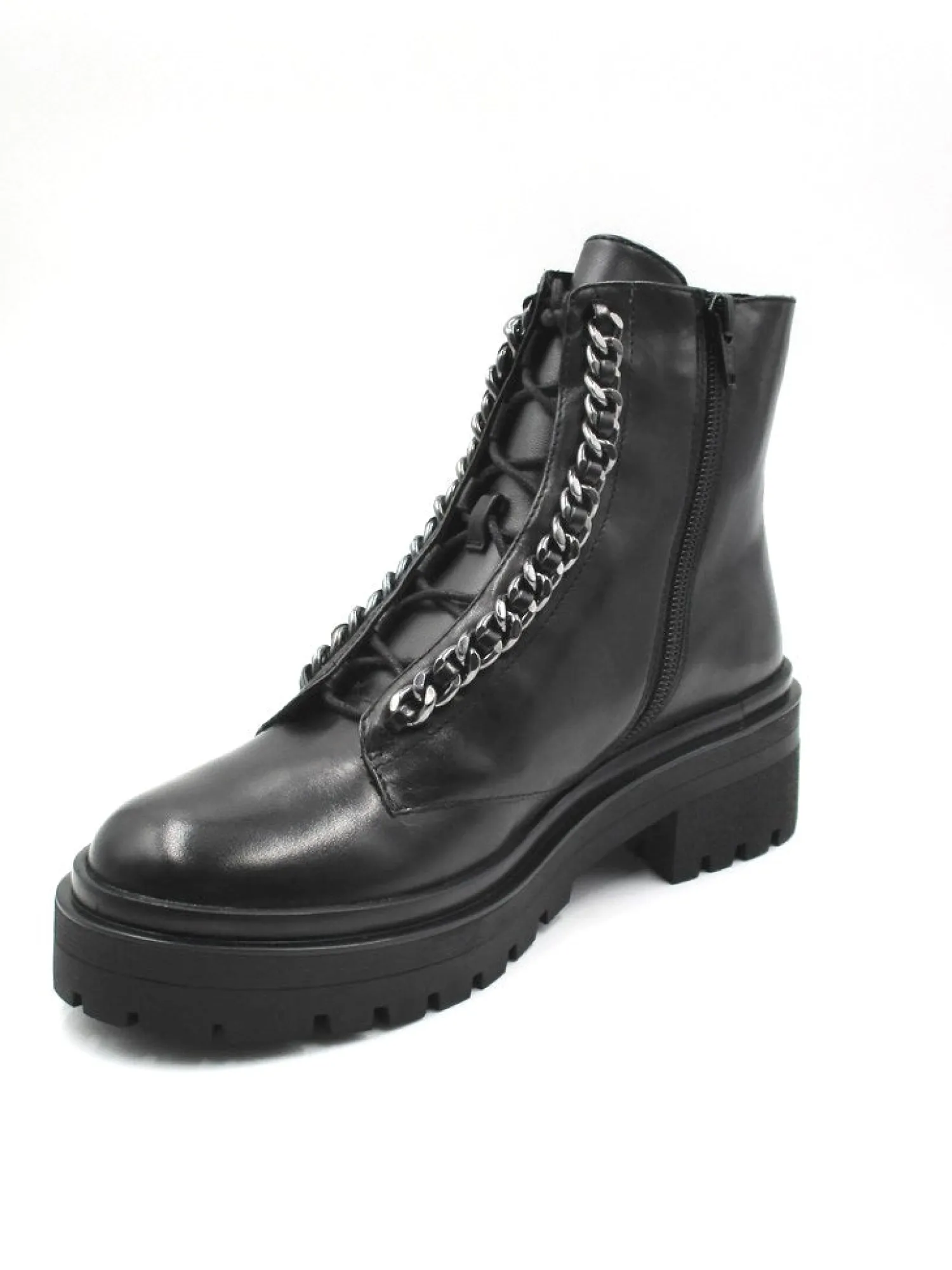 Anfibio pelle donna Camelia nero<Apepazza Fashion