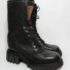 Anfibio pelle donna A54201 Nero Smoke<As98 Best