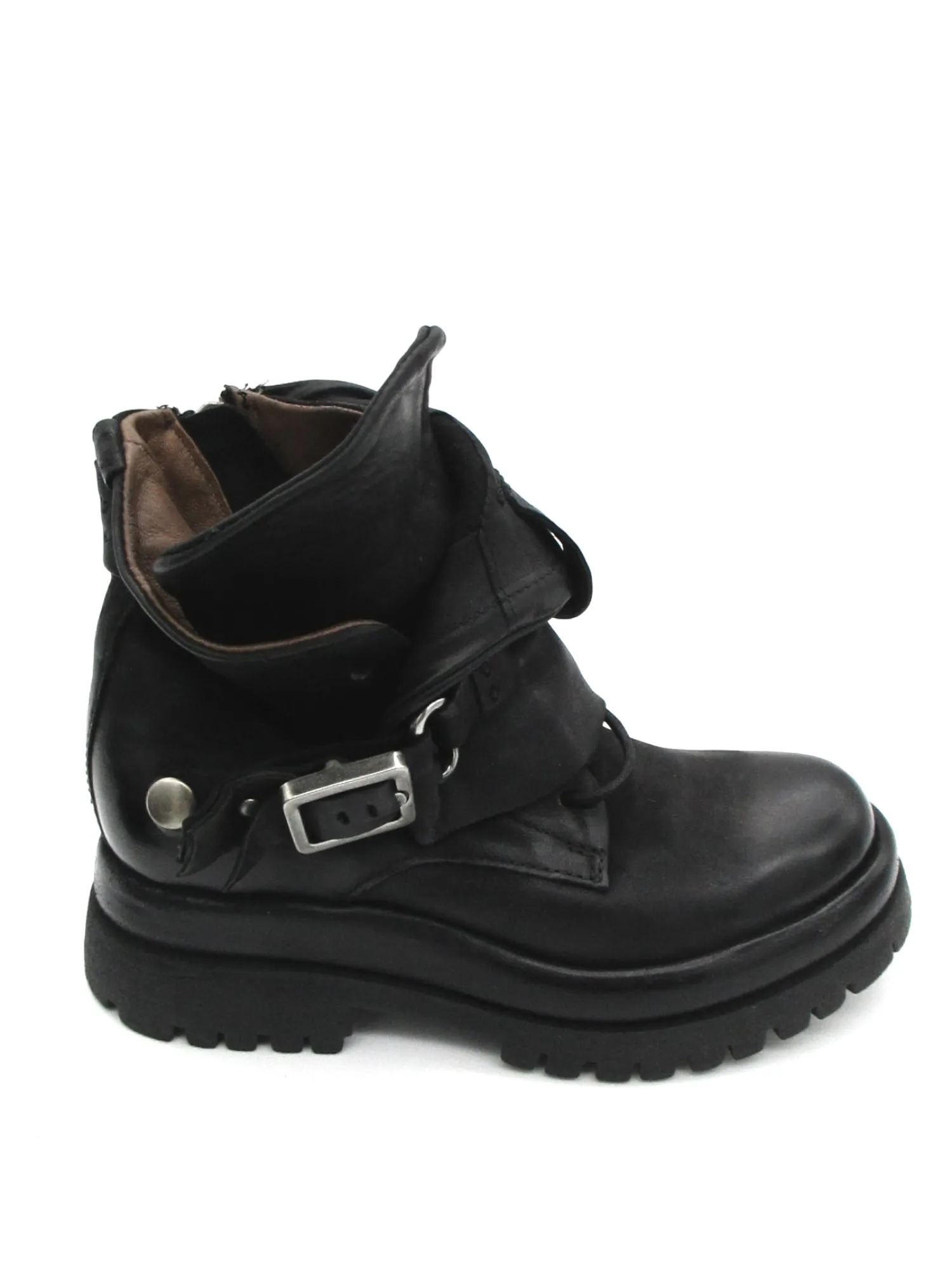 Anfibio pelle donna Black - B51210 -<As98 Outlet