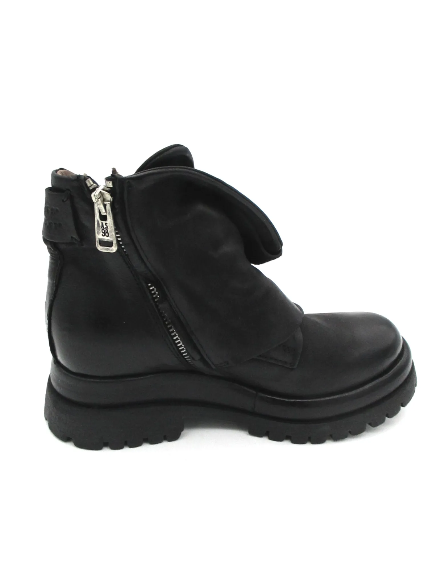 Anfibio pelle donna Black - B51210 -<As98 Outlet