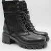Anfibio pelle donna 7058 nero<Fru.it Hot