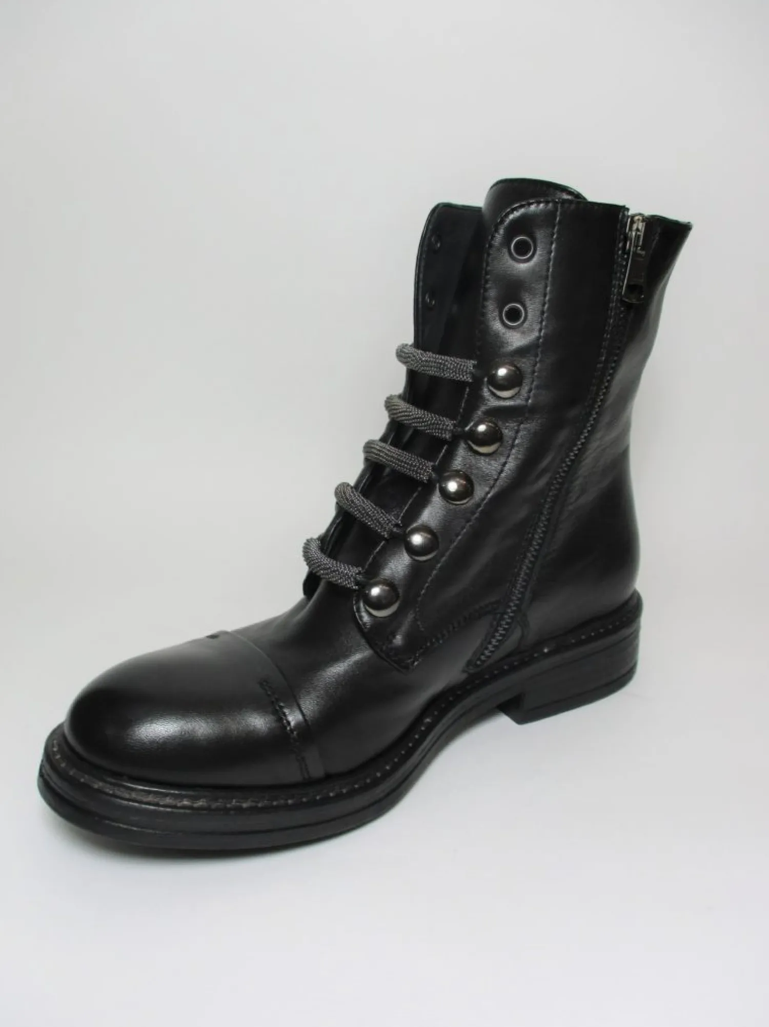 Anfibio pelle donna 5702 nero<Fru.it Outlet