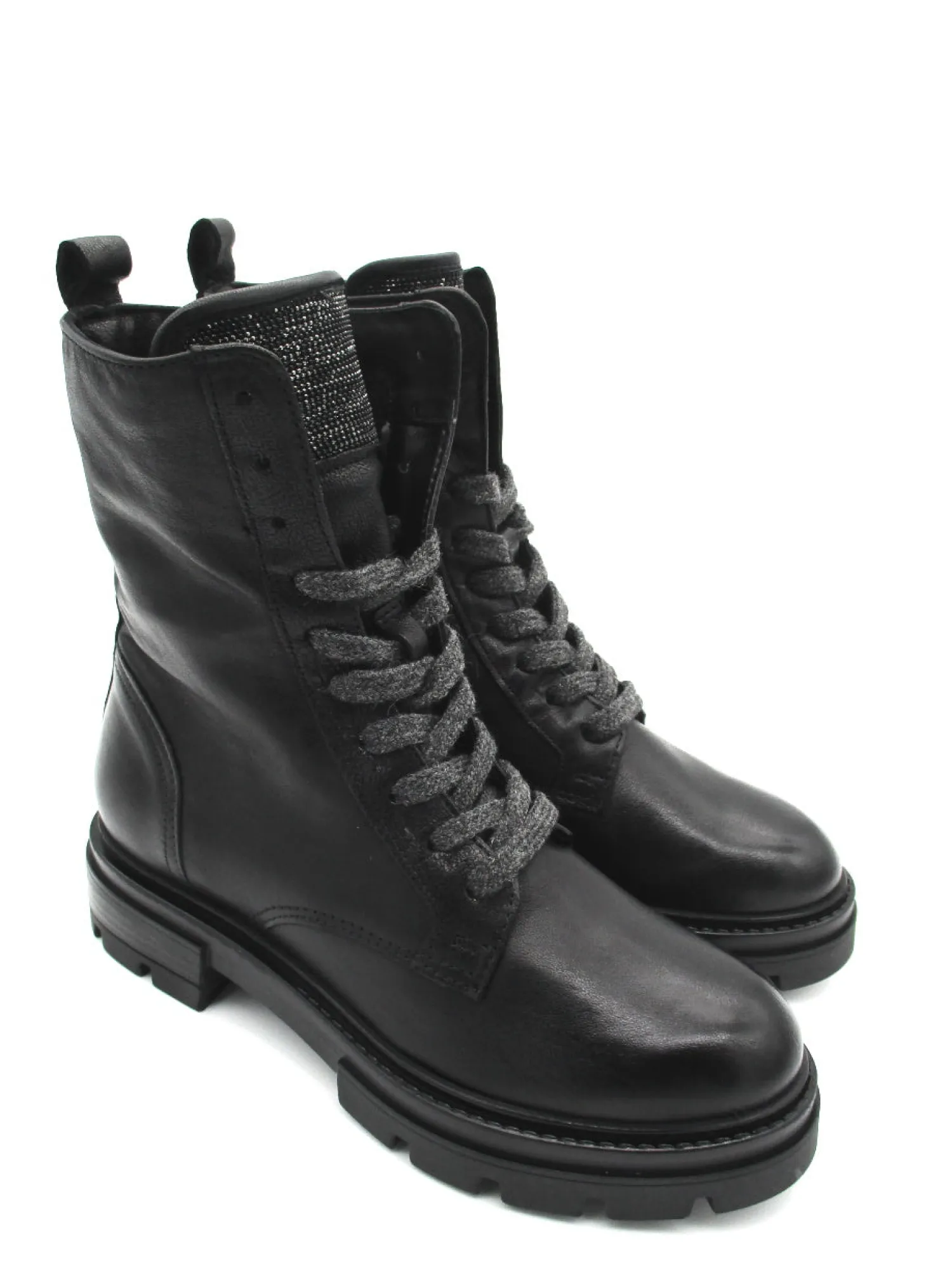 Anfibio pelle donna M79245 nero<Mjus Outlet