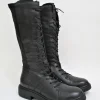 Anfibio pelle donna 132311 nero<Mjus Outlet