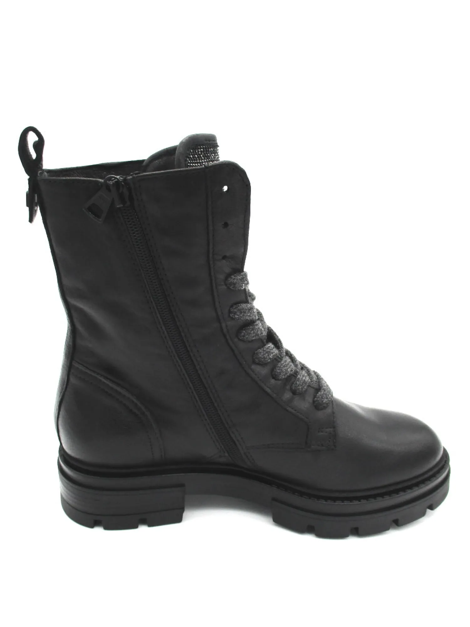 Anfibio pelle donna M79245 nero<Mjus Outlet