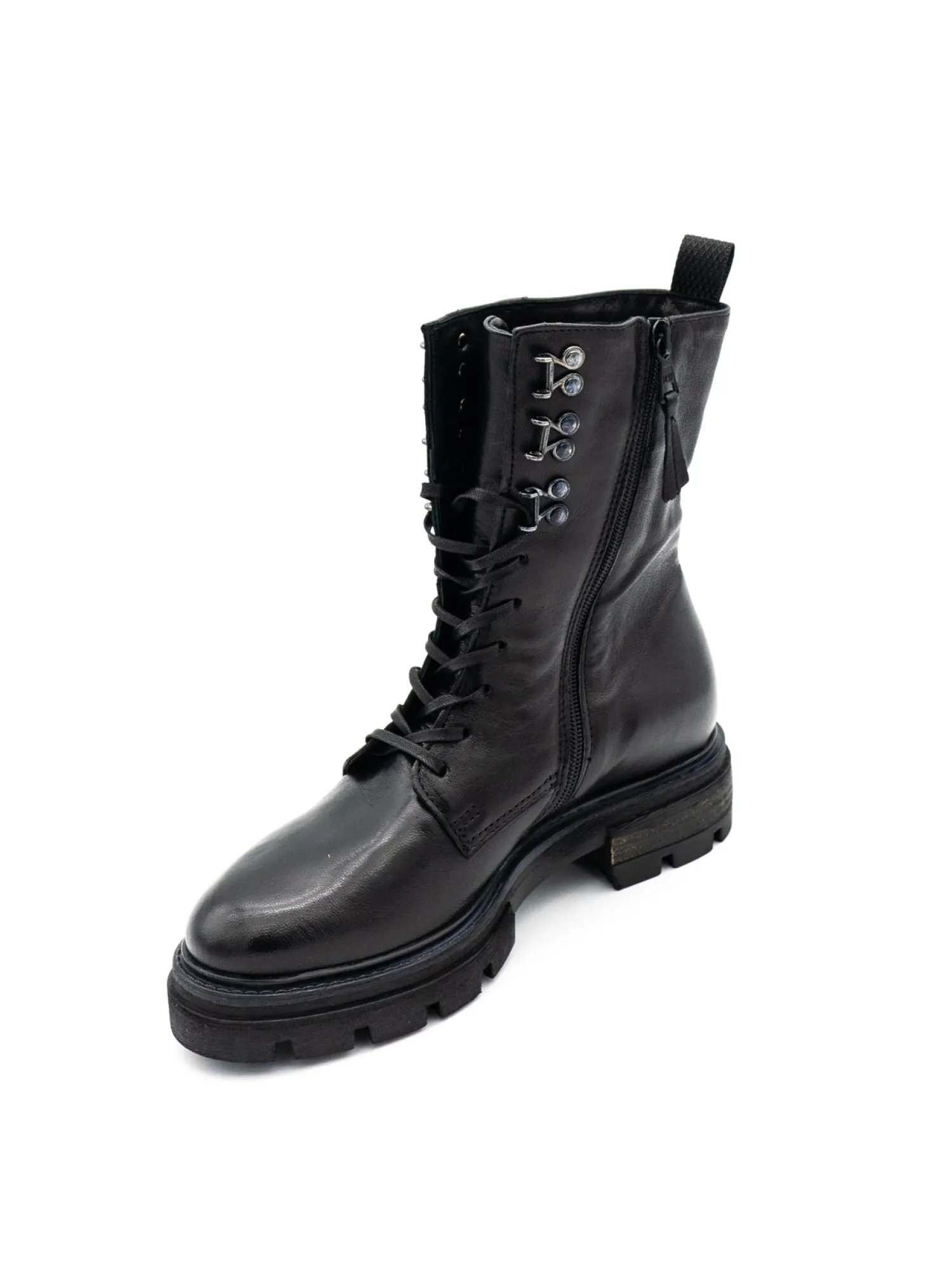Anfibio pelle donna P31201 nero<Mjus Outlet