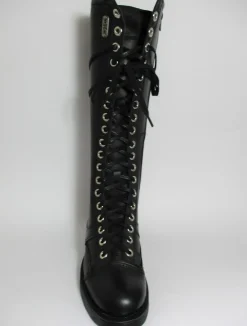 Anfibio pelle donna 101169 nero<Oxs Outlet