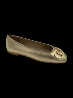 Ballerina nappa LIUJO Laminata Light Gold - Dafne 04 -<Liu Jo New