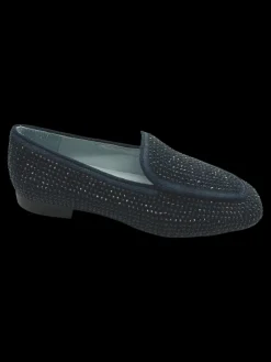 Mocassino donna La Vitrina by Valery camoscio navy - X04-3 -<Valery Calzature New