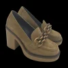 Mocassino donna pelle scamosciata Cognac - Agnese -<Apepazza Discount