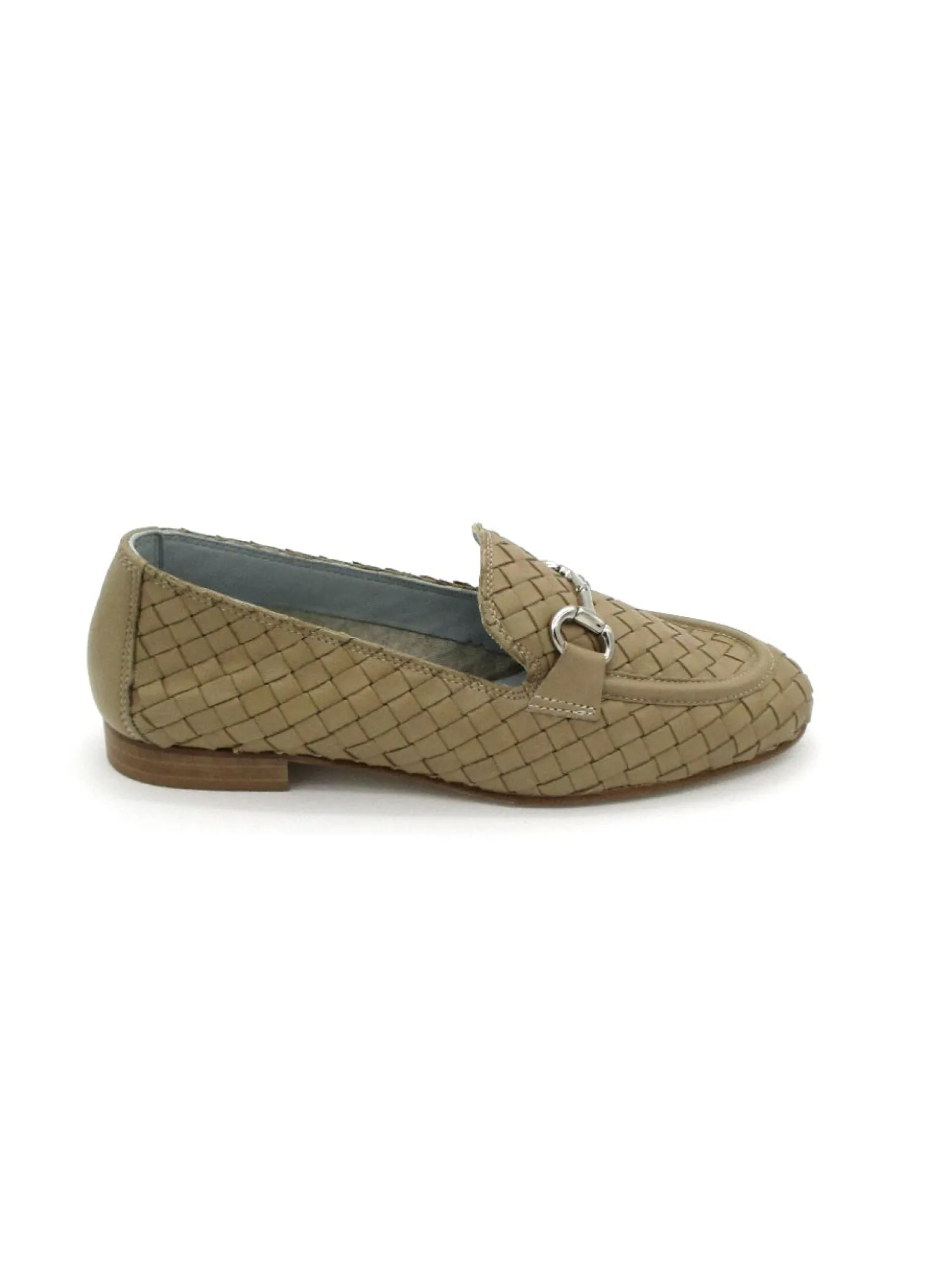 Mocassino pelle donna JJA40 intrecciato Sabbia<Poesie Veneziane Discount