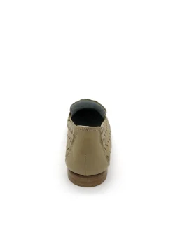 Mocassino pelle donna JJA40 intrecciato Sabbia<Poesie Veneziane Discount