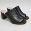 Sabot pelle donna 192-29P nero<Triver Flight Online