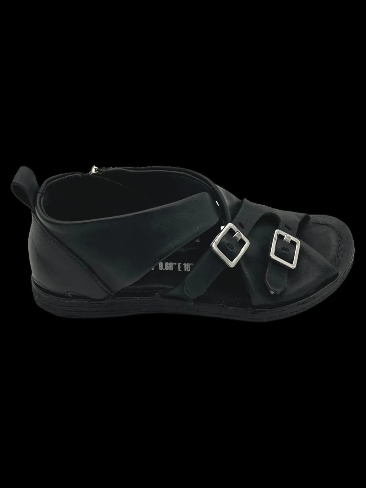 Sandali bassi pelle donna Black - A16048 -<As98 Fashion