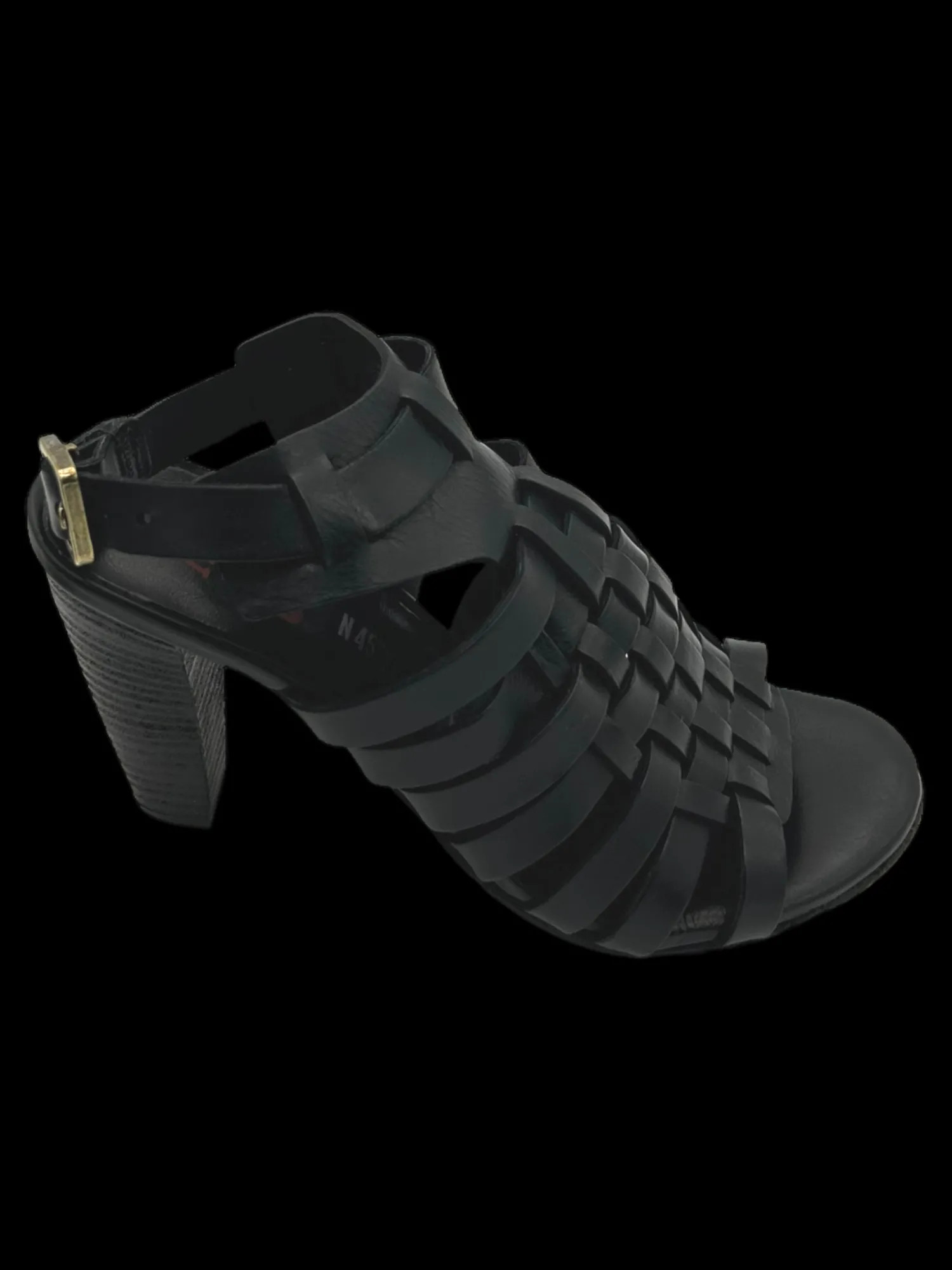 Sandali pelle donna Black - B75002 -<As98 Outlet