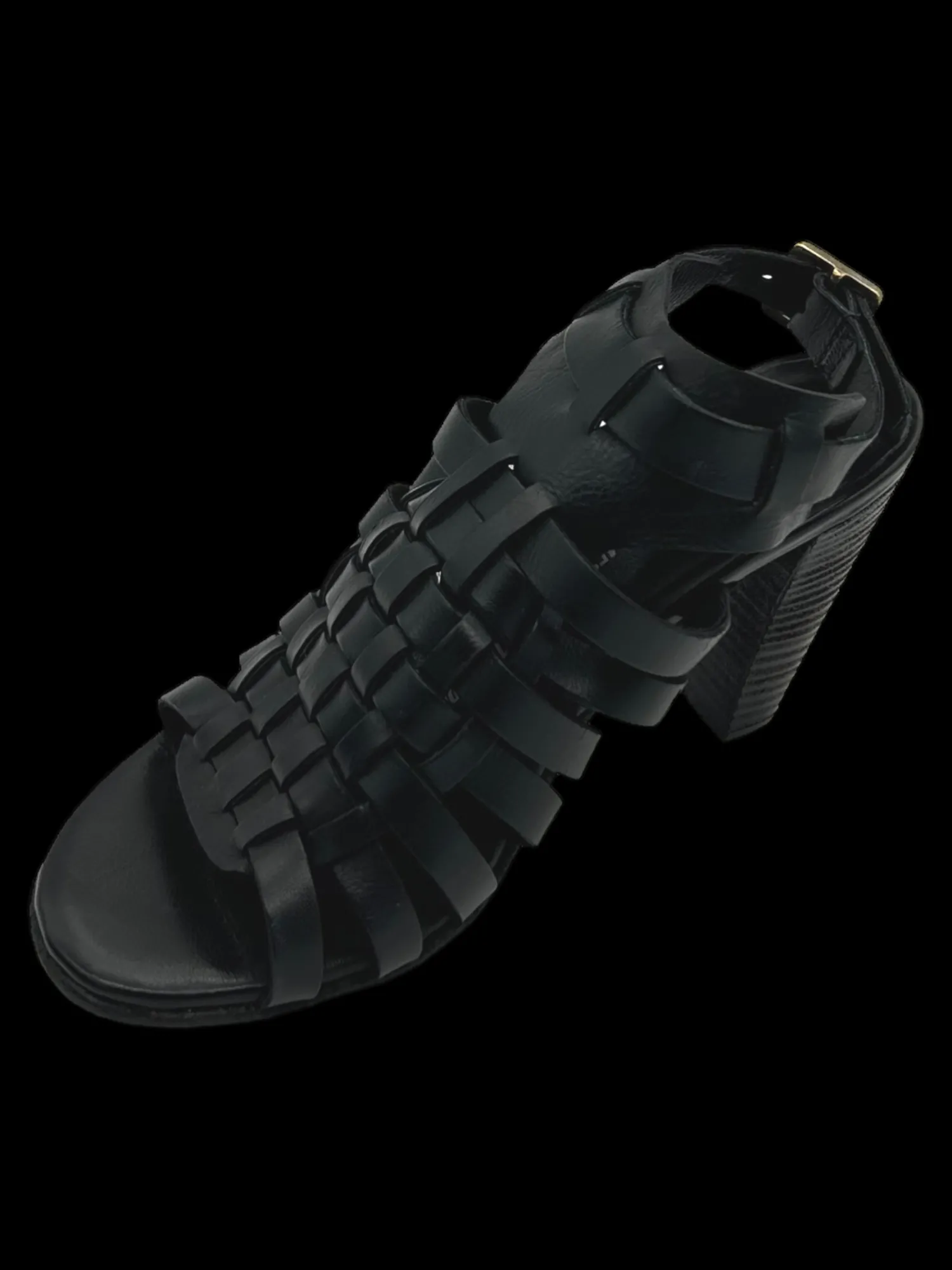 Sandali pelle donna Black - B75002 -<As98 Outlet