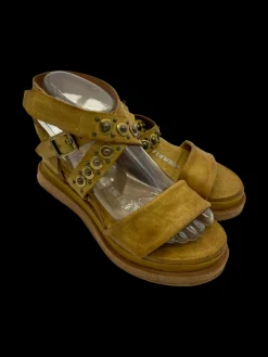 Sandali zeppa pelle donna - A15034 -<As98 Sale