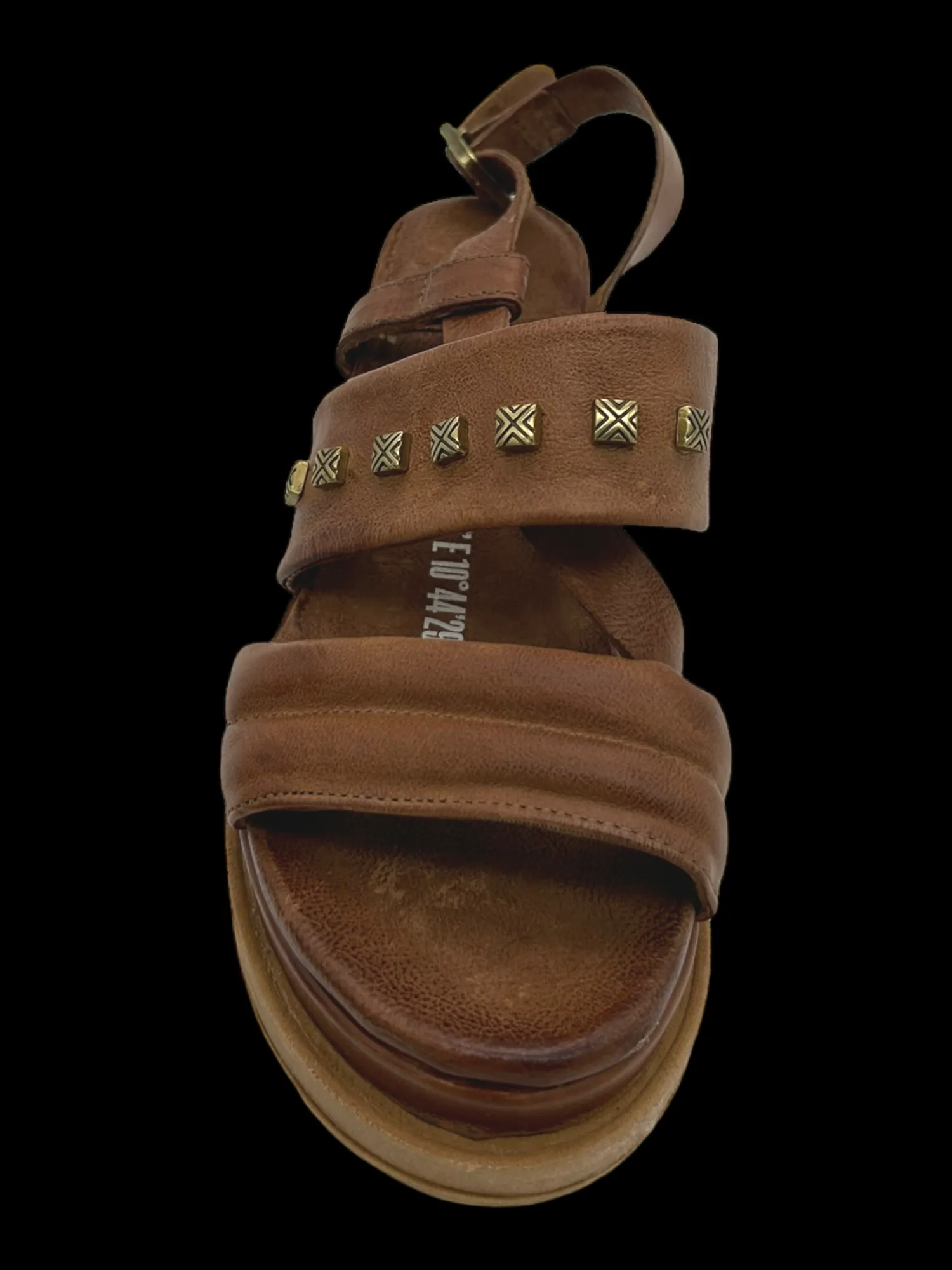 Sandali zeppa pelle donna - A15035 -<As98 Outlet