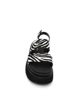 Sandalo 7655 cavallino Black/White<Fru.it Best