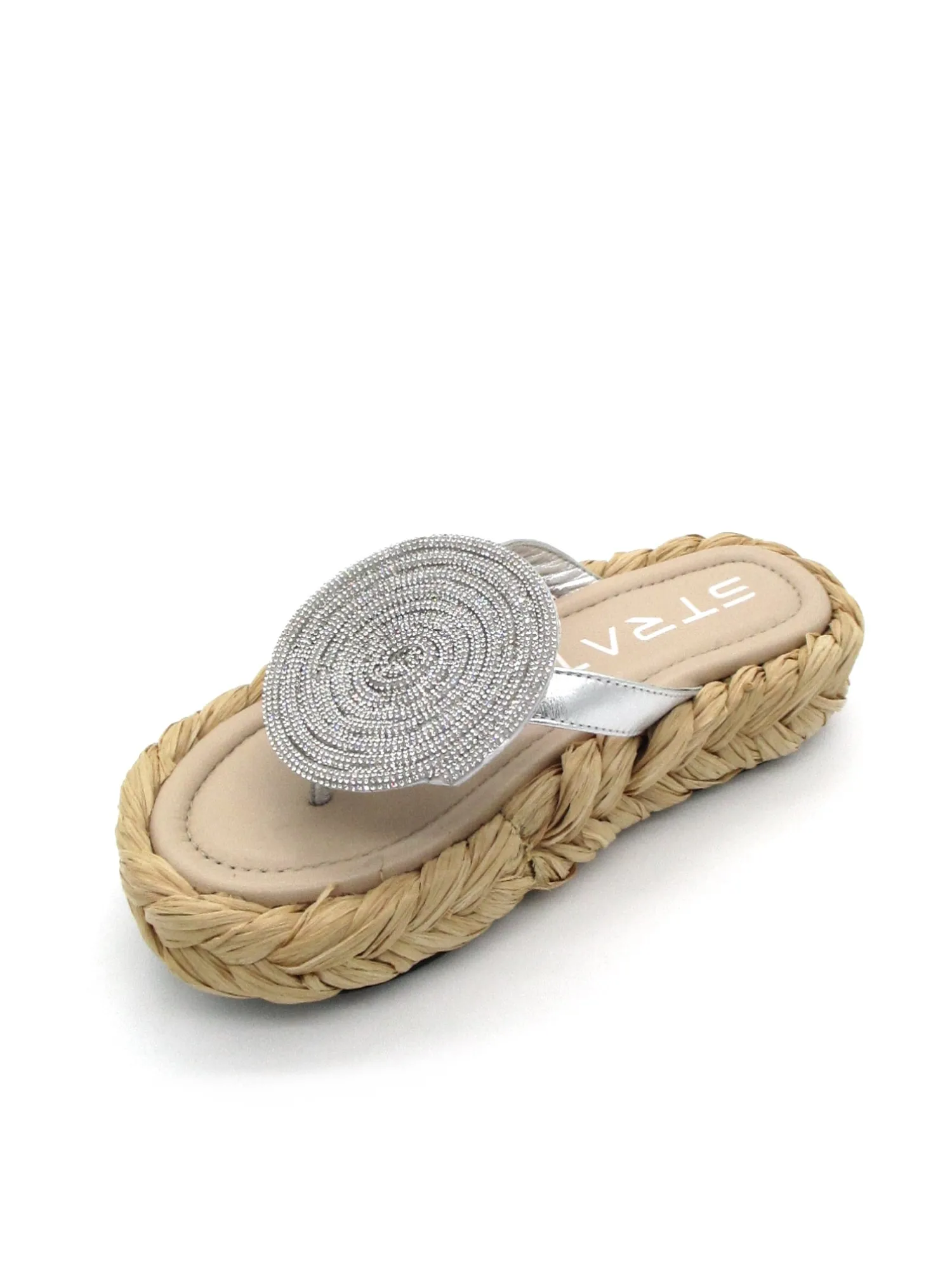 Sandalo basso donna raffia - S54 -<Strategia Hot