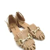 Sandalo basso pelle a gabbia Grano - ES1001X -<Elvio Zanon Hot
