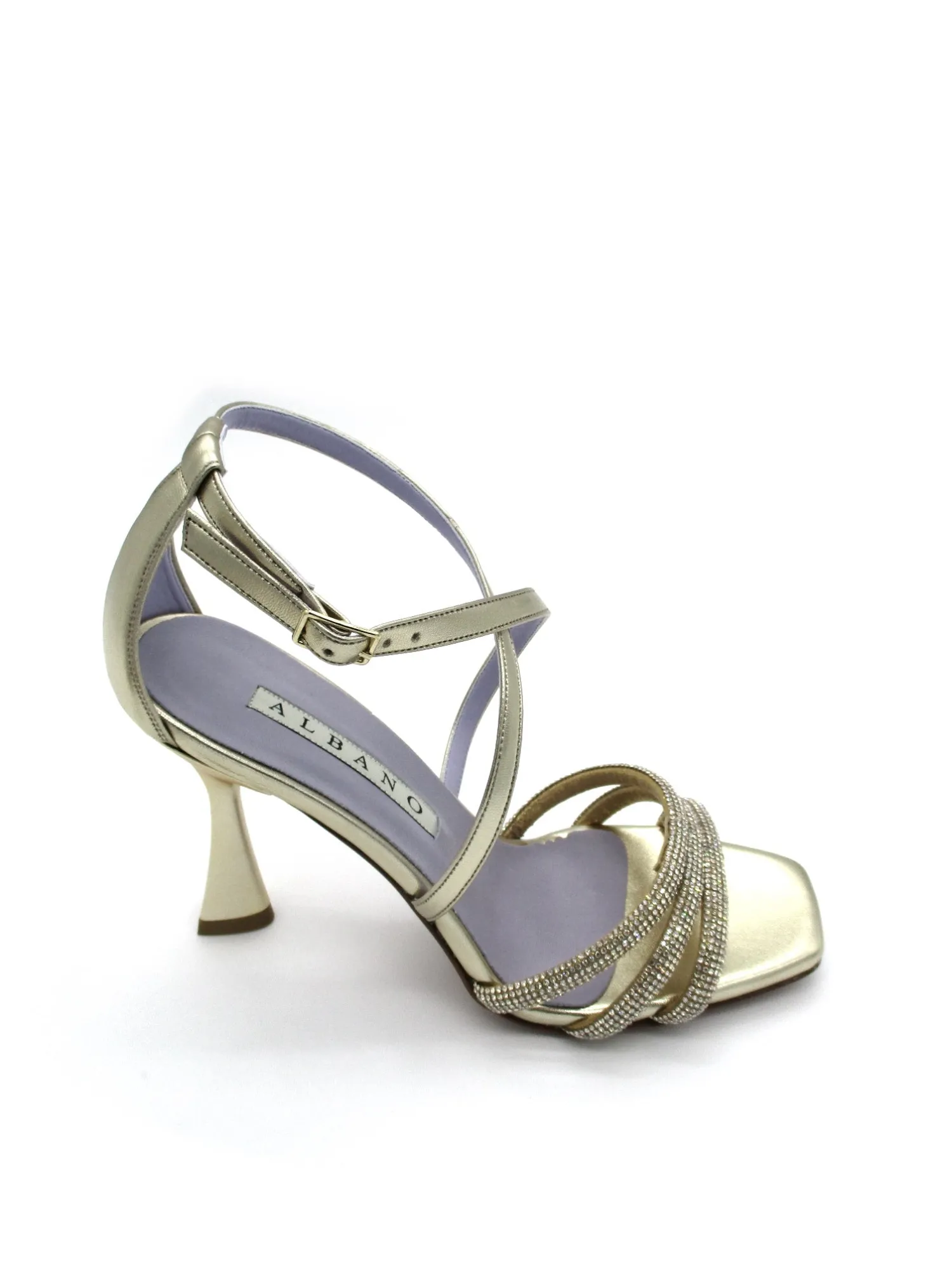 Sandalo donna 3216 Metallizzato<Albano Fashion