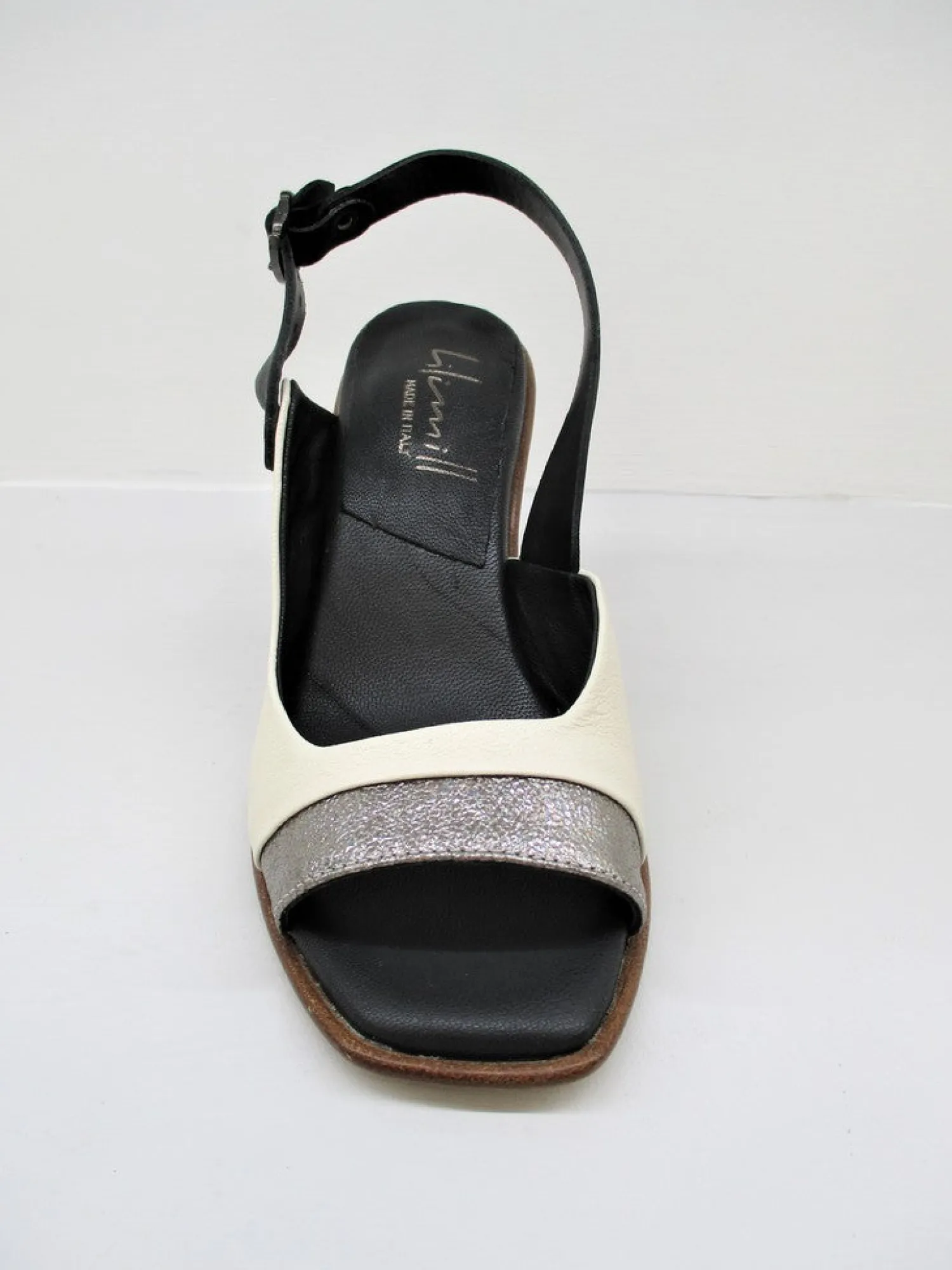 Sandalo donna pelle 6823 latte<Lilimill Discount