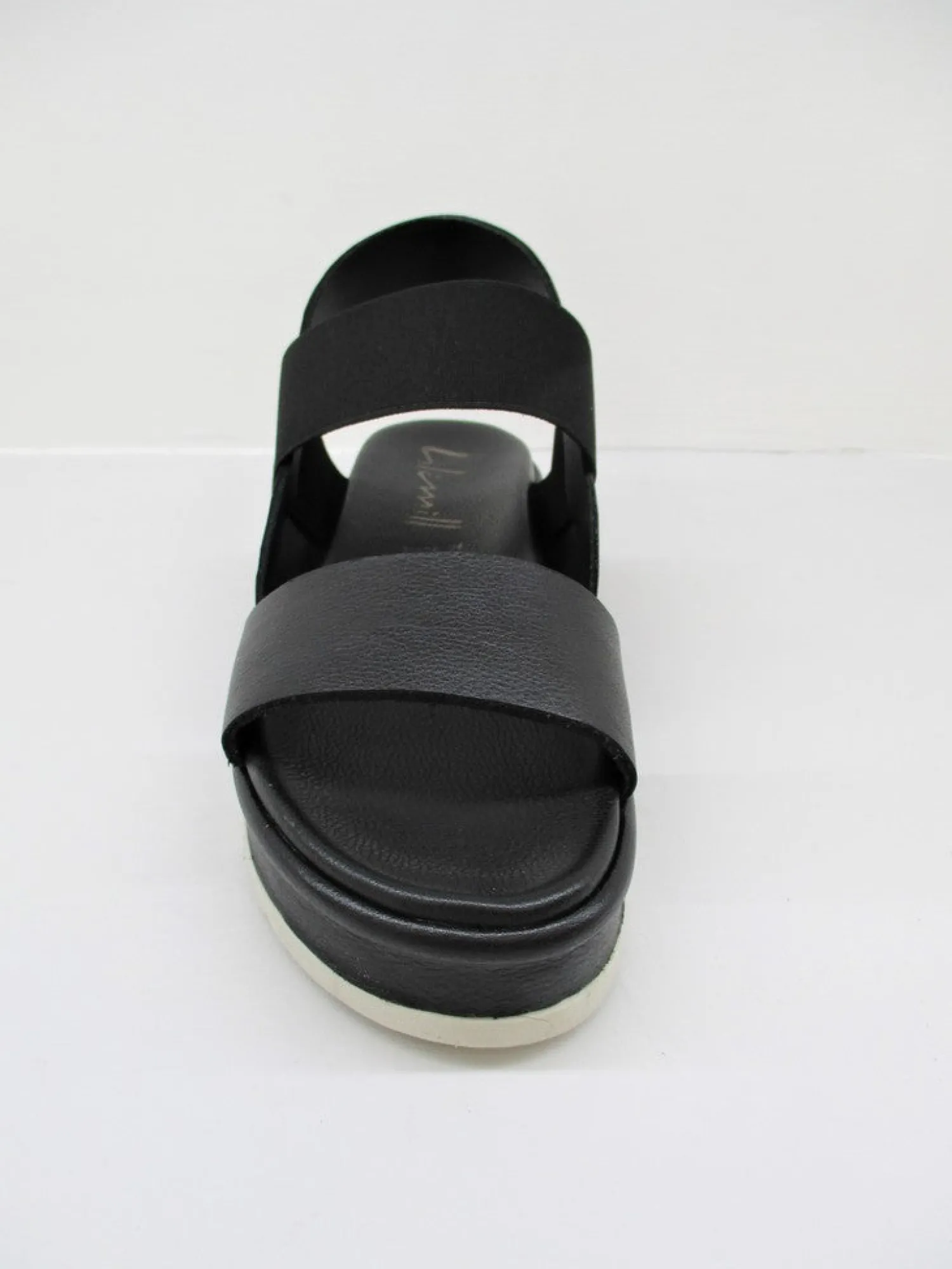 Sandalo donna pelle 6833 nero<Lilimill Discount