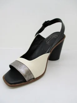 Sandalo donna pelle 6823 latte<Lilimill Discount