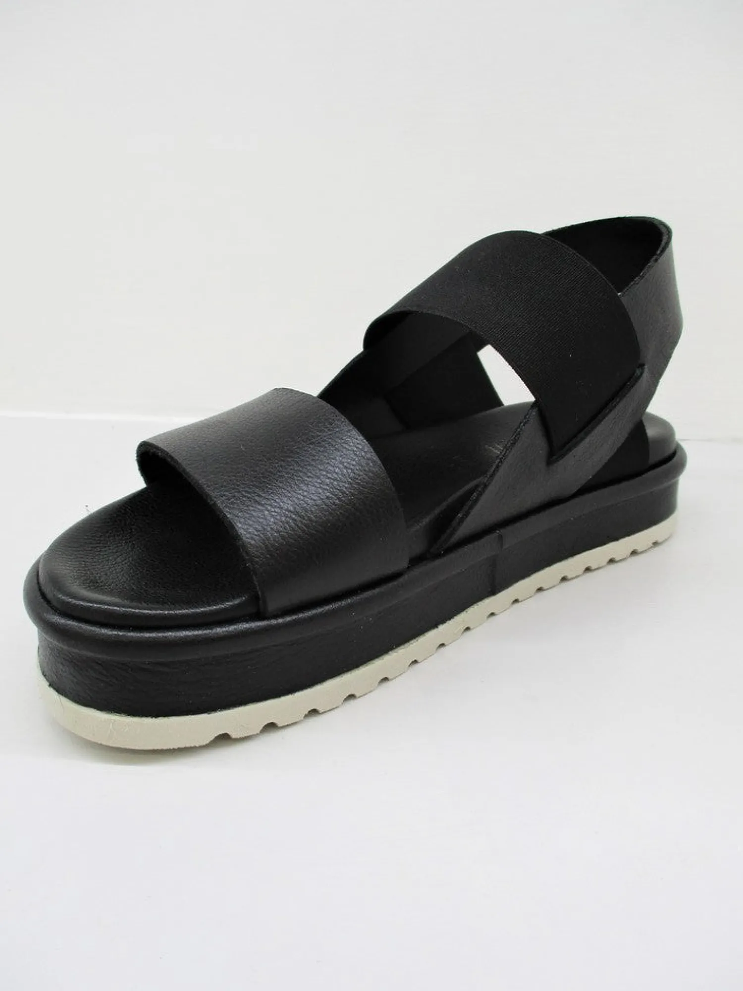 Sandalo donna pelle 6833 nero<Lilimill Discount