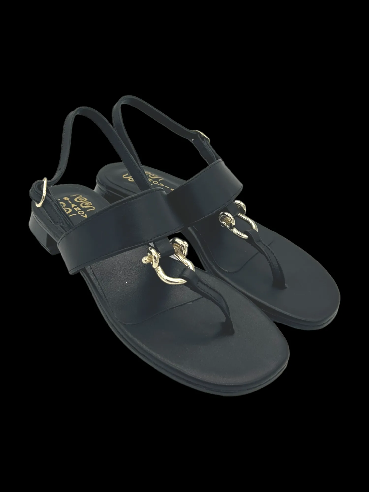 Sandalo donna Pelle Black - 074 -<Siano Via Roma Clearance