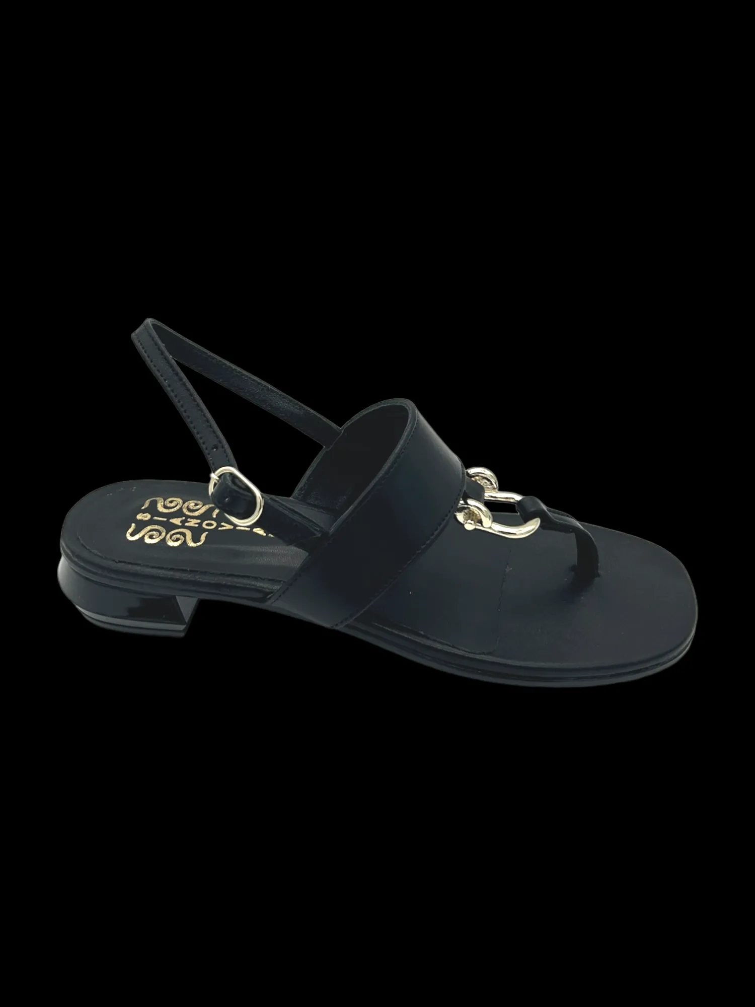 Sandalo donna Pelle Black - 074 -<Siano Via Roma Clearance