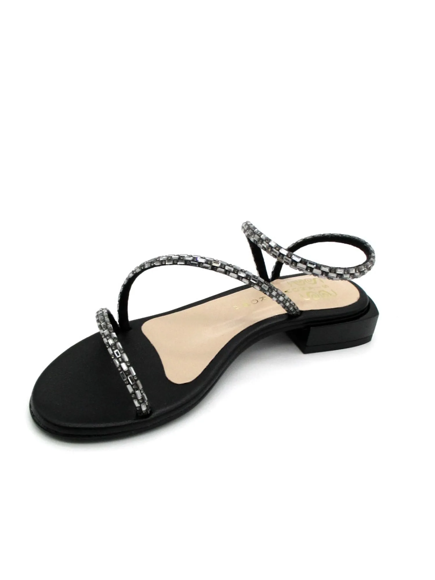 Sandalo donna 495 Nero<Siano Via Roma New