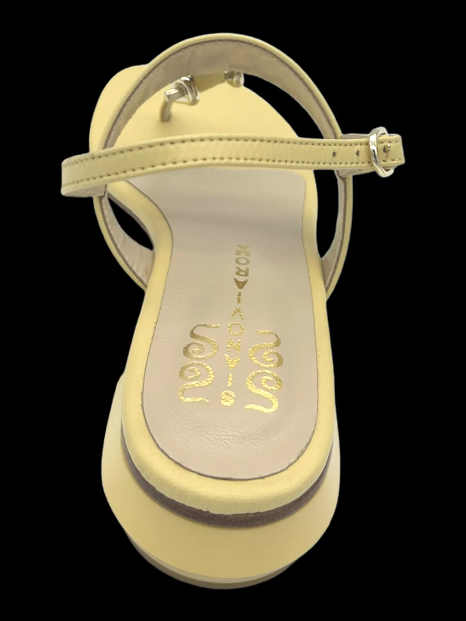 Sandalo donna Pelle Banana - 074 -<Siano Via Roma Clearance