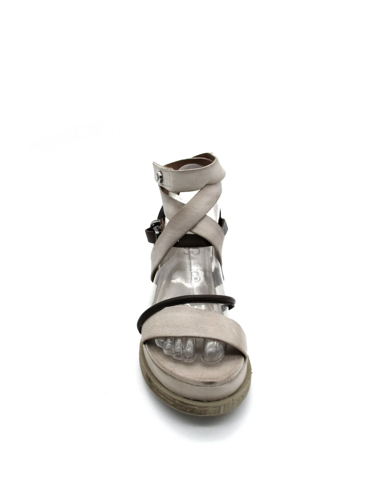 Sandalo in pelle zeppa donna Lagos Fondente - A15031 -<AS98 Hot