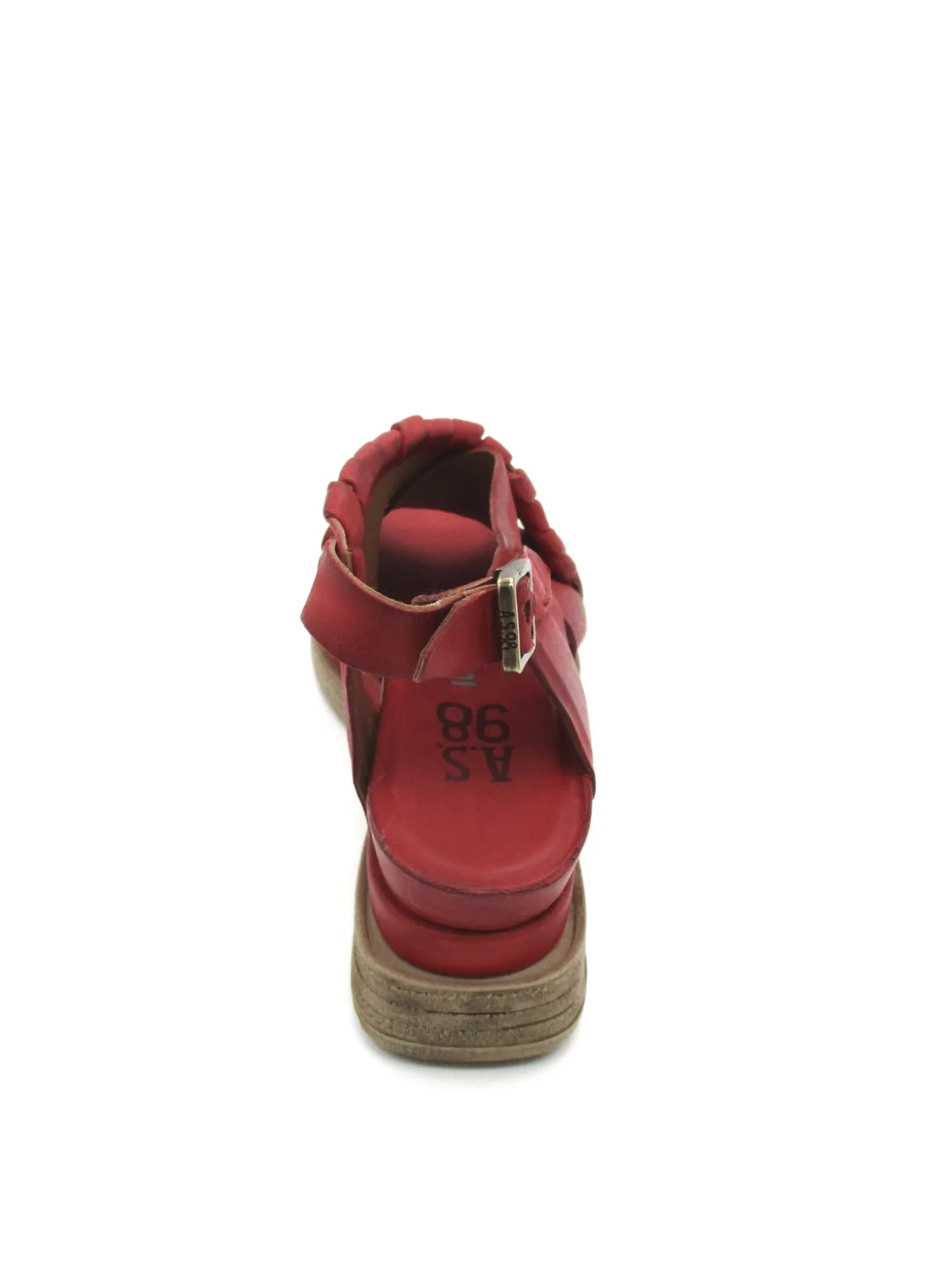 Sandalo in pelle zeppa donna Blood - A15028 -<AS98 New