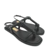 Sandalo pelle donna 1202003 Valery Nero<Valery Calzature Online