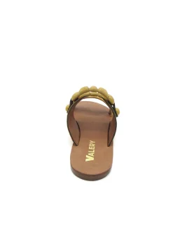 Sandalo pelle donna 130098 Valery Ocra<Valery Calzature Clearance