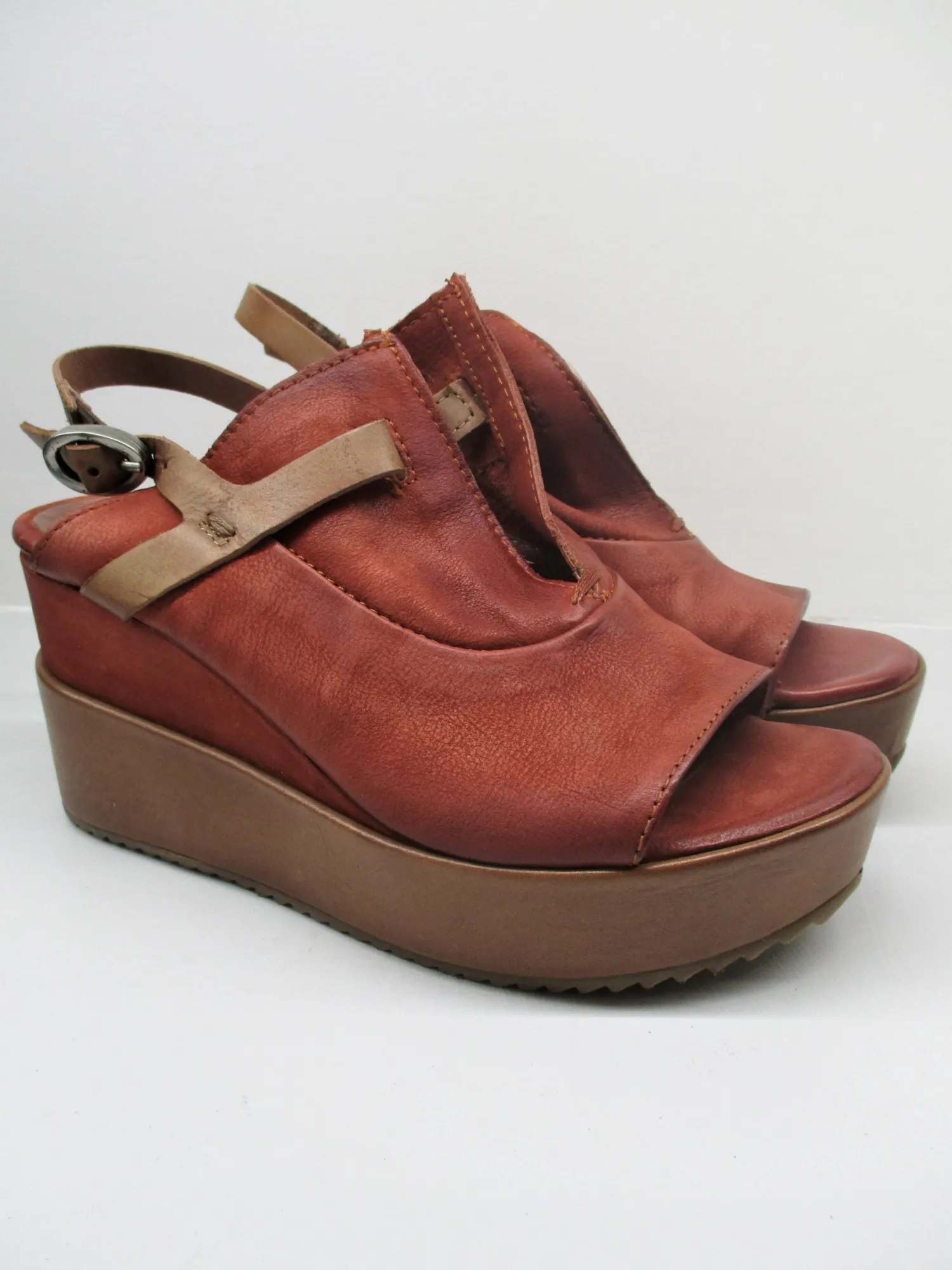 Sandalo pelle donna 805004 mattone/ cannella<Mjus Sale