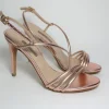 Sandalo pelle donna 8075 rame<Albano New