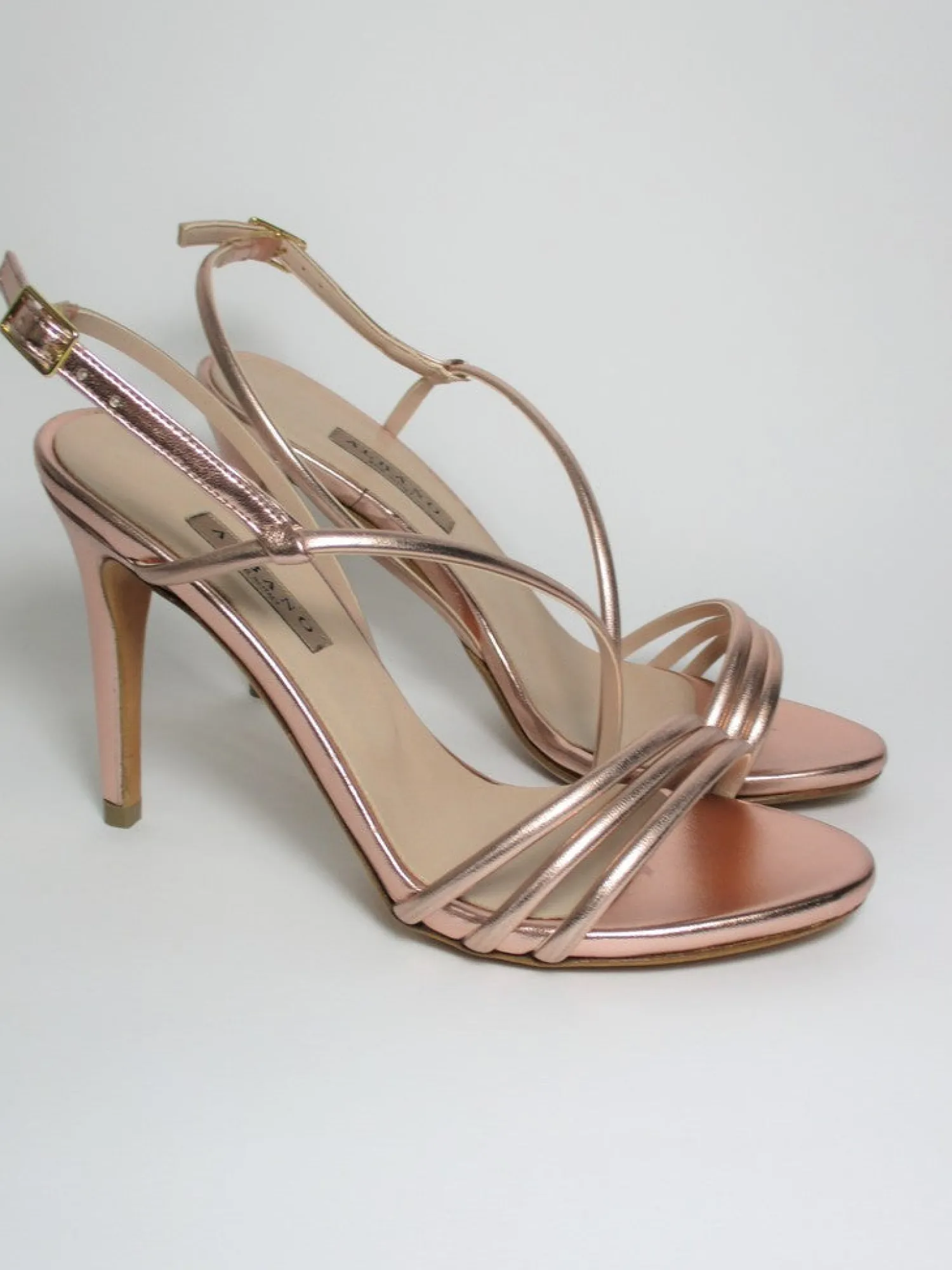 Sandalo pelle donna 8075 rame<Albano New