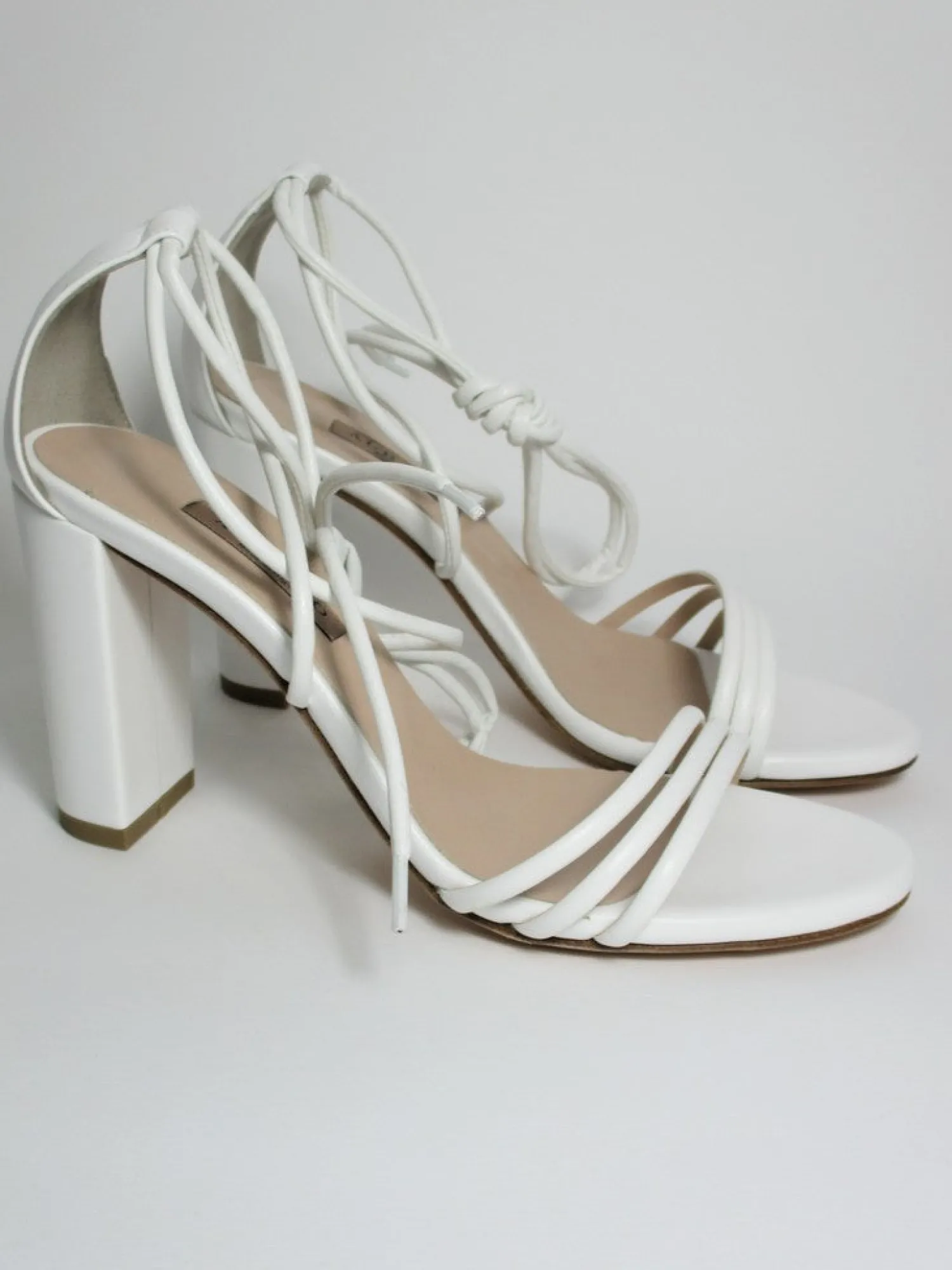 Sandalo pelle donna 8078 bianco<Albano Best