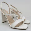 Sandalo pelle donna 4178 bianco<Albano Sale