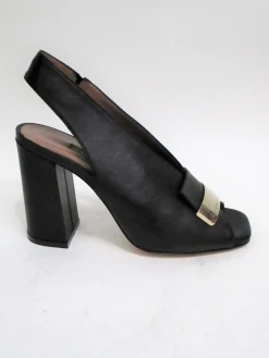 Sandalo pelle donna 2225 nero<Albano New